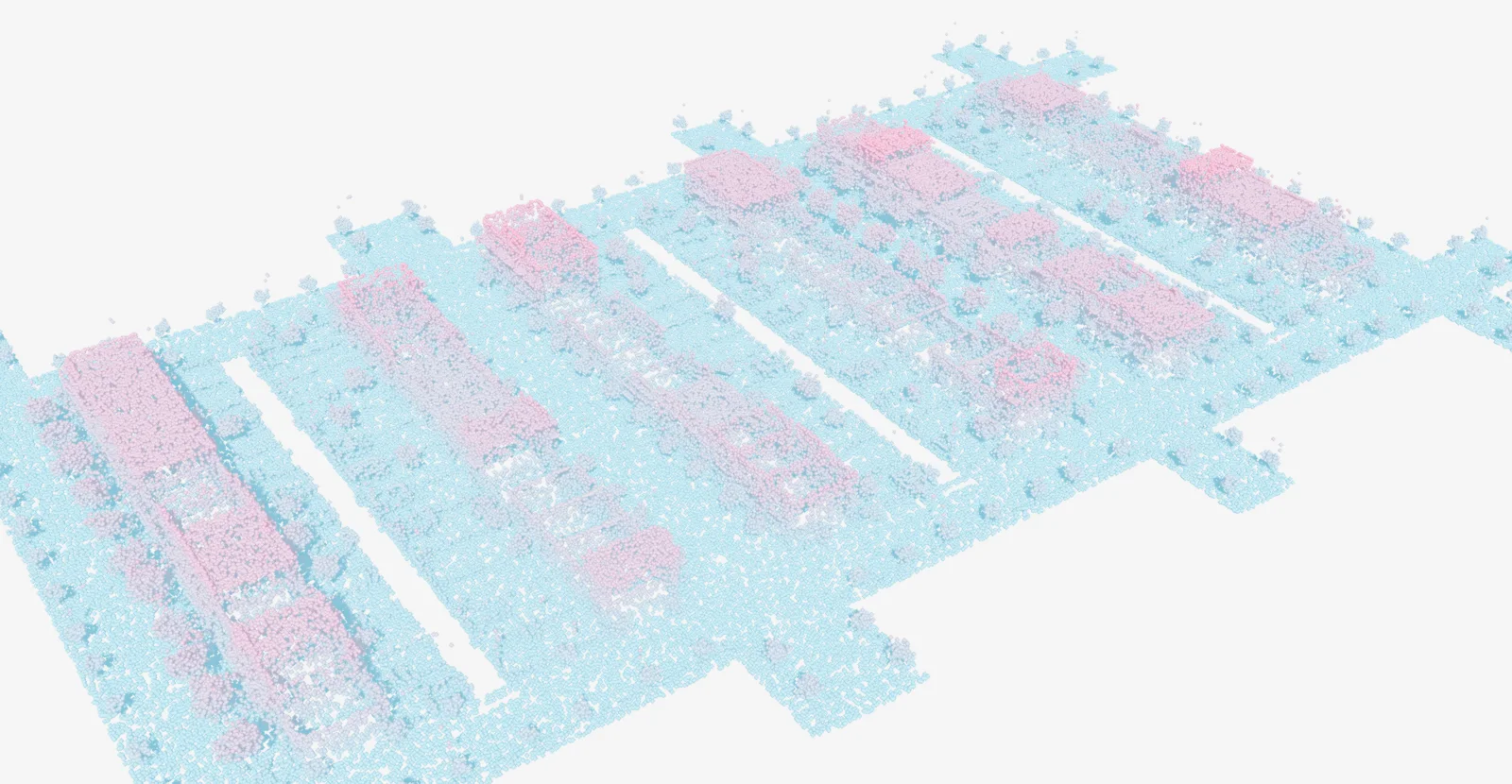 The district as a point cloud, LiDAR preset