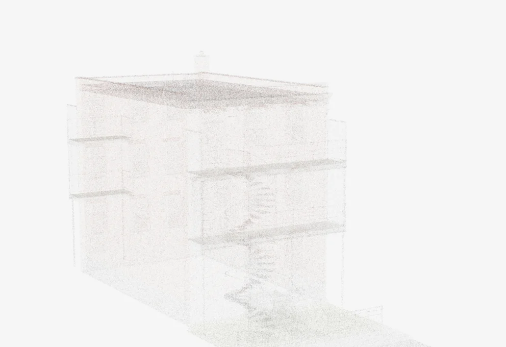 Sparse, almost invisible cloud with a fixed radius