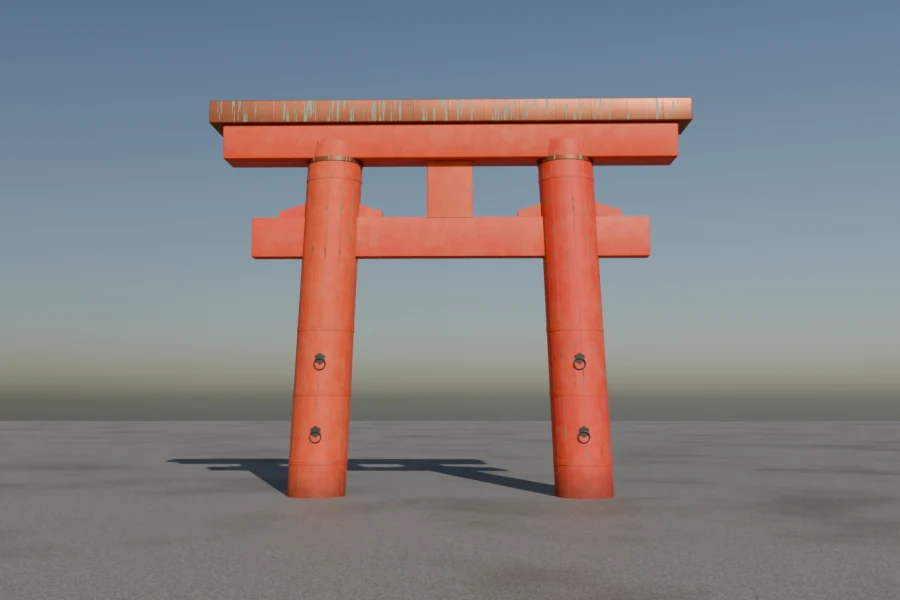 Kasuga torii with lintels too deep